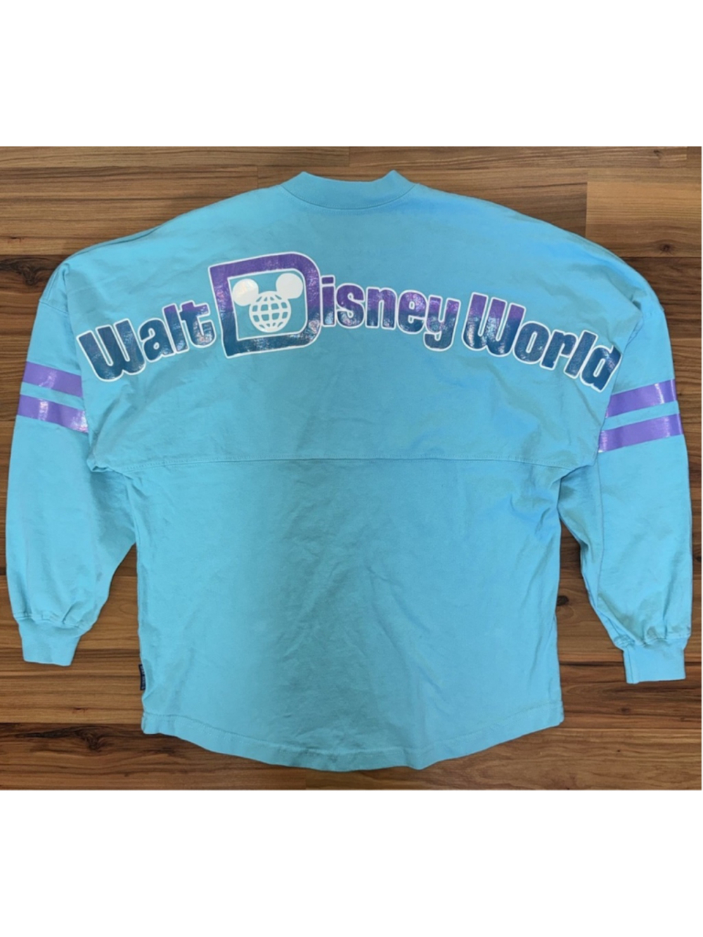 Disney Parks Spirit Jersey Walt Disney World Retro Turquoise Purple Iridescent S